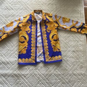NWOT…. Versace Button Up Shirt Sz.14